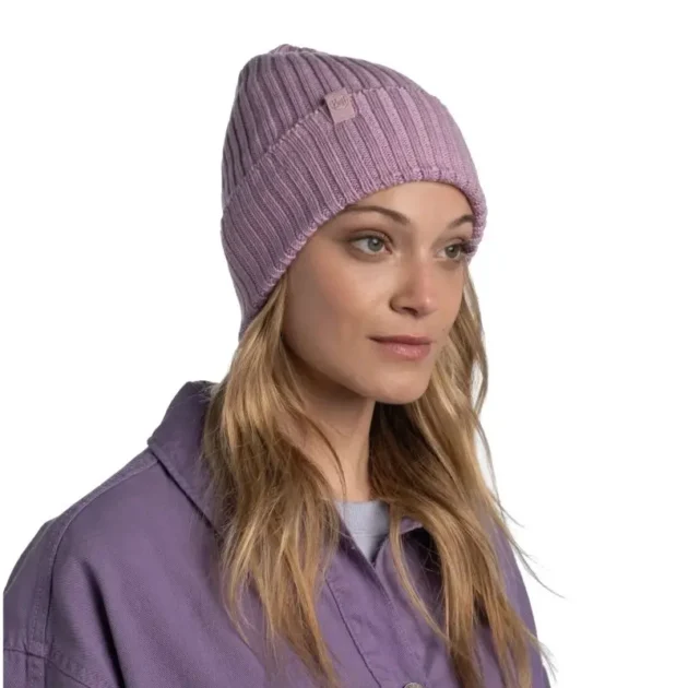Buff Knitted Norval Hat Pansy 1242426011000 - Image 2