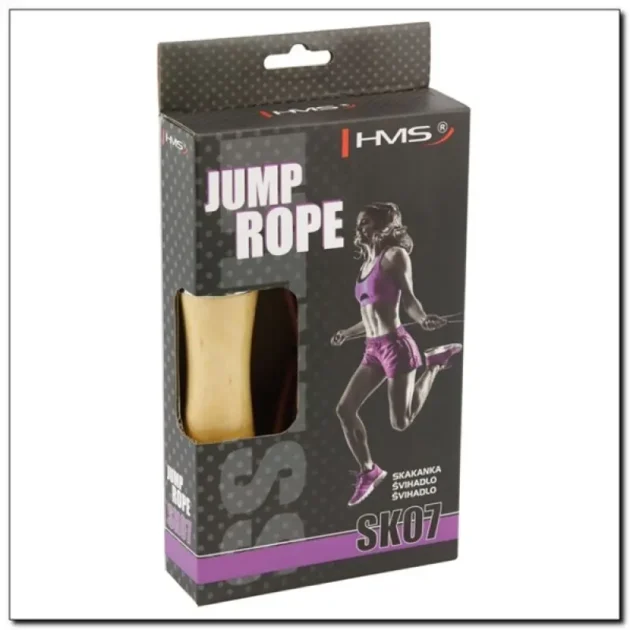 Leather skipping rope with a wooden handle HMS SK07 - Image 7