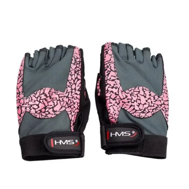 Gloves for the gym Pink / Gray W HMS RST03 rM - Image 14