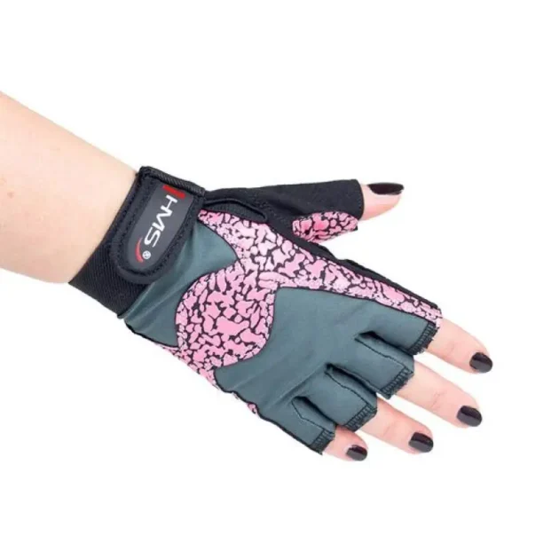 Gloves for the gym Pink / Gray W HMS RST03 rM - Image 16