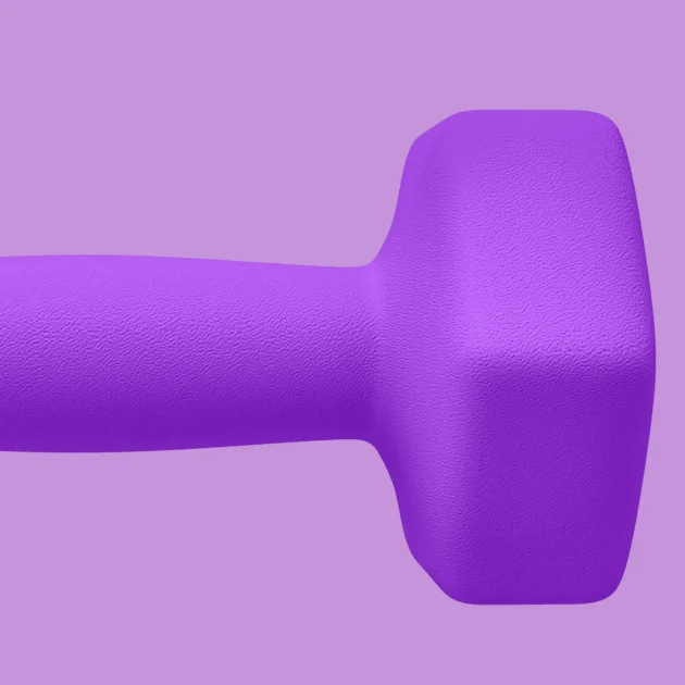 2 x 4kg Hexagonal Dumbbells Weights Set with Non-Slip Grip for Home Gym Workout in Purple by SPORTNOW - Image 6